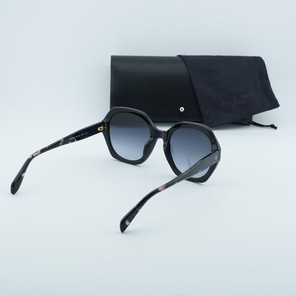 Rag & Bone RNB1078/S 0807 9O Geometric Sunglasses - Black/Dark Havana/Grey - Picture 3 of 9